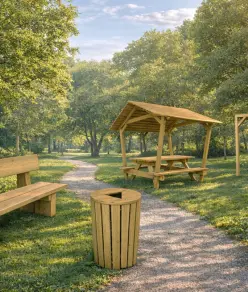 Visuel de Mobilier PROCITY® en bois, traité autoclave