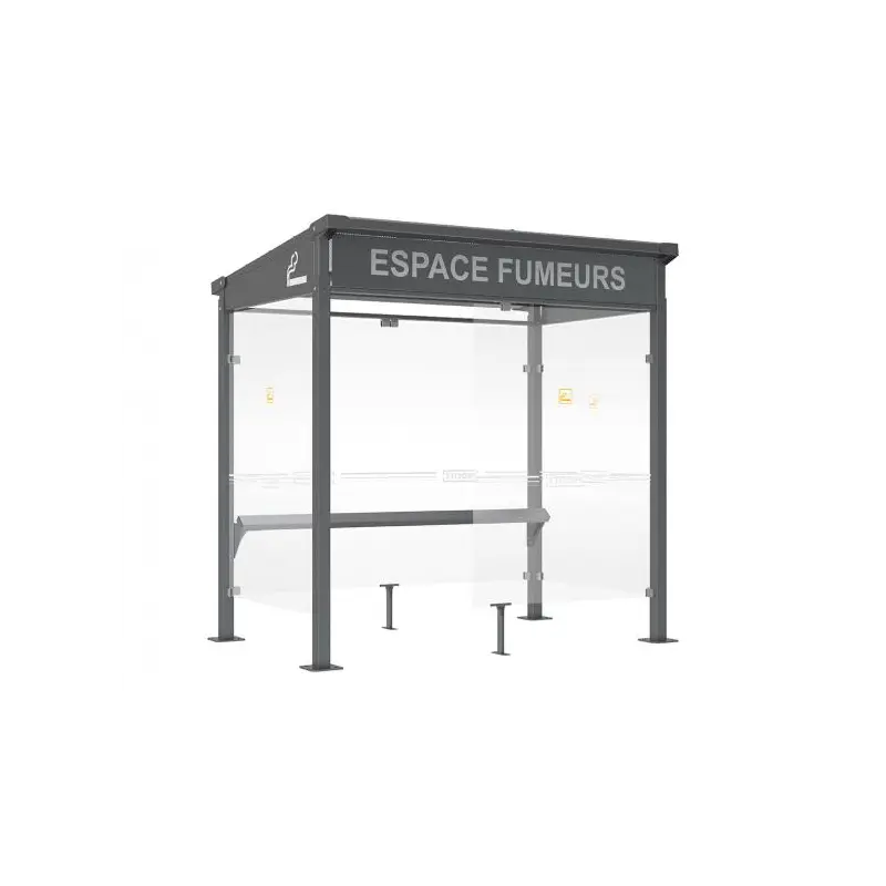 Autocollant du texte "ESPACE FUMEURS"