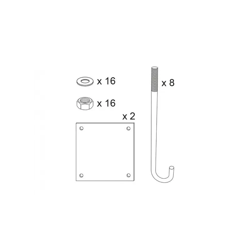 Kit de pose pour portique 202330 et 202340