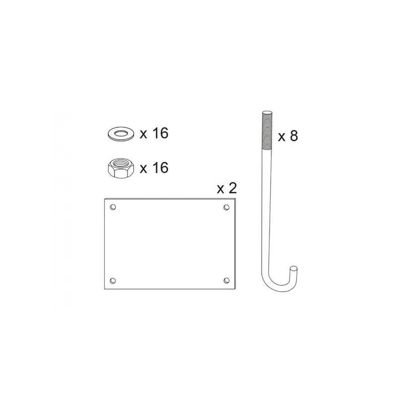 Kit de pose pour portique 202331