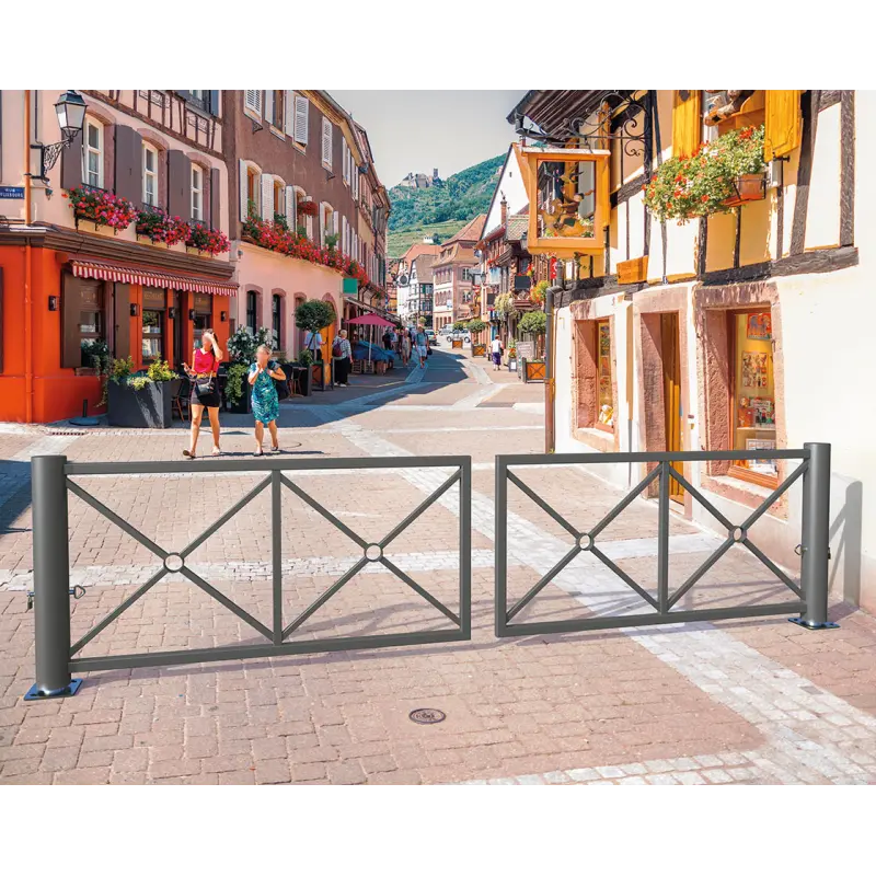Barrière tournante décorative