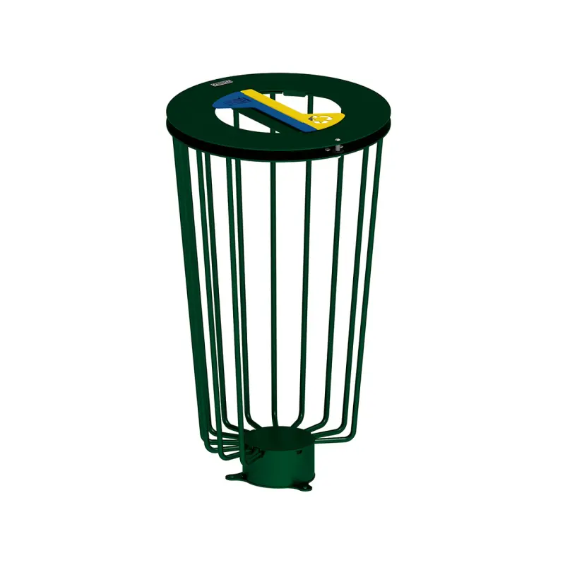 Corbeille Lofoten Vigipirate tri sélectif 2 x 50 litres