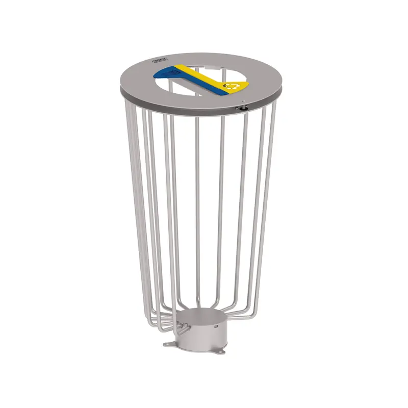 Corbeille Lofoten Vigipirate tri sélectif 2 x 50 litres