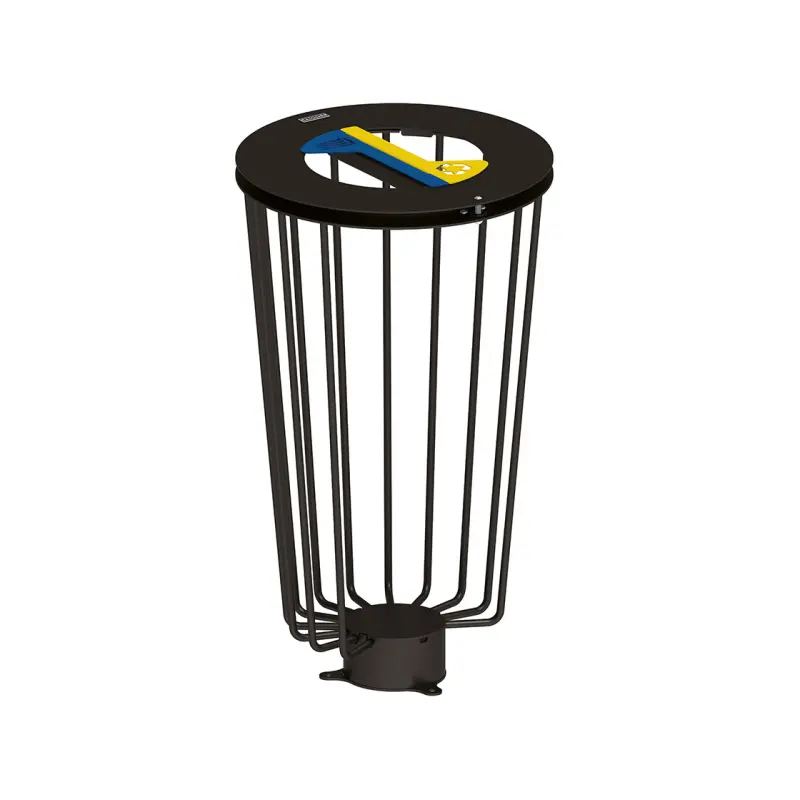 Corbeille Lofoten Vigipirate tri sélectif 2 x 50 litres