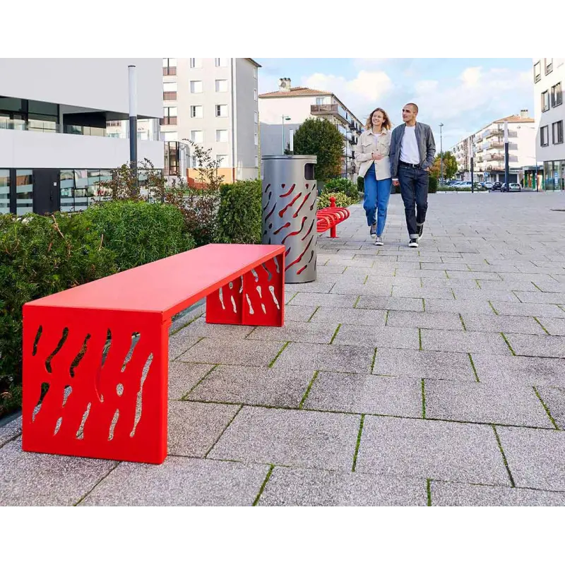 Banquette Venise acier