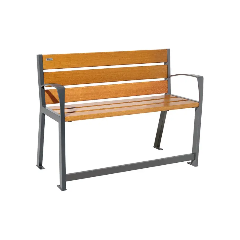 Banc bois et acier Silaos® spécial sénior