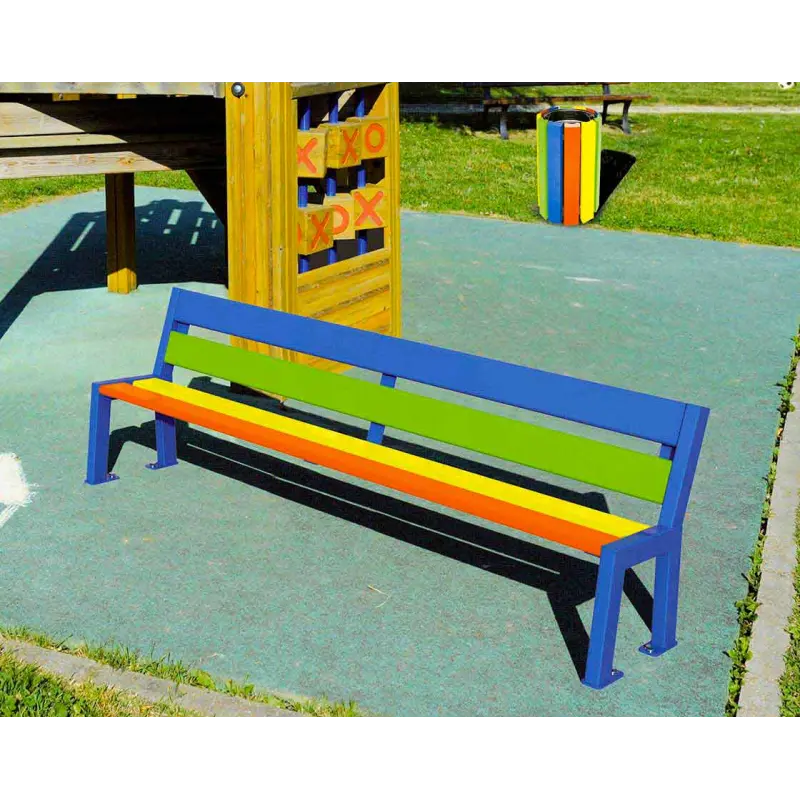 Banc bois et acier Silaos® Junior