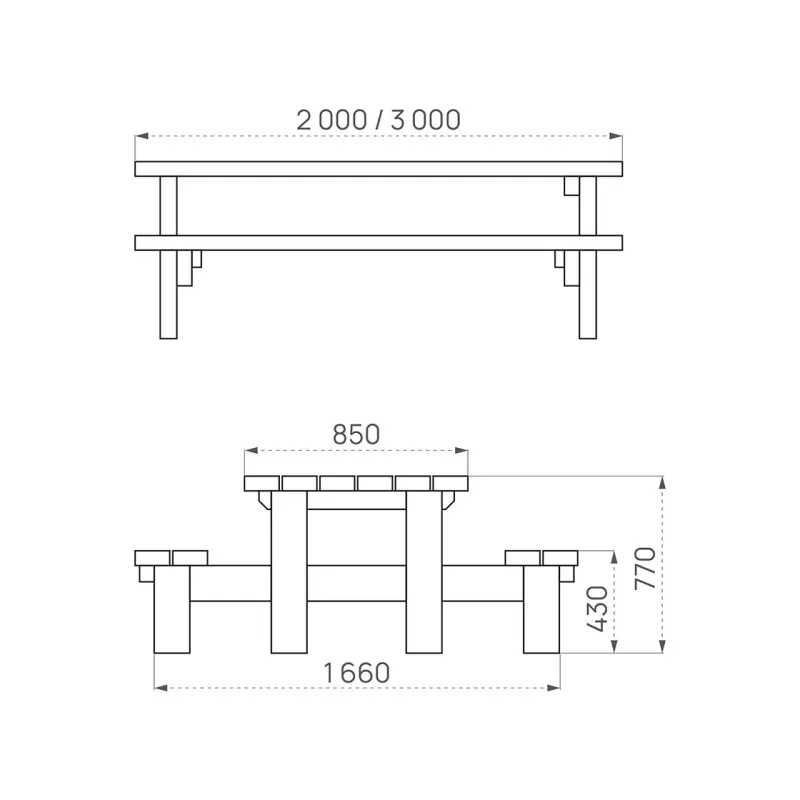 Table de pique-nique Lille