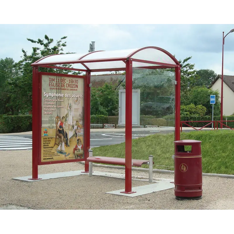 Station bus Voûte (poteaux carrés)