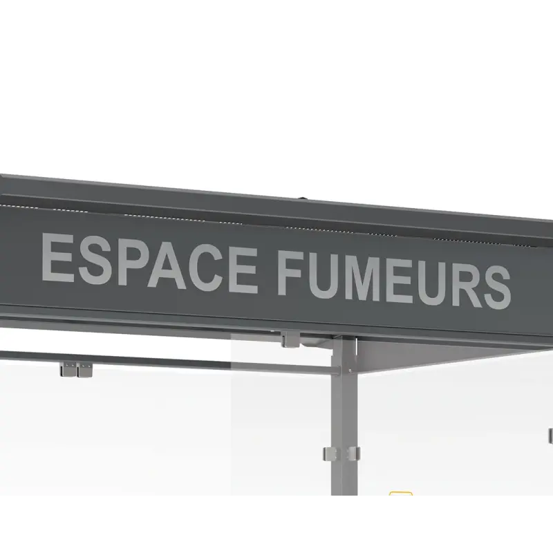 Autocollant du texte "ESPACE FUMEURS"