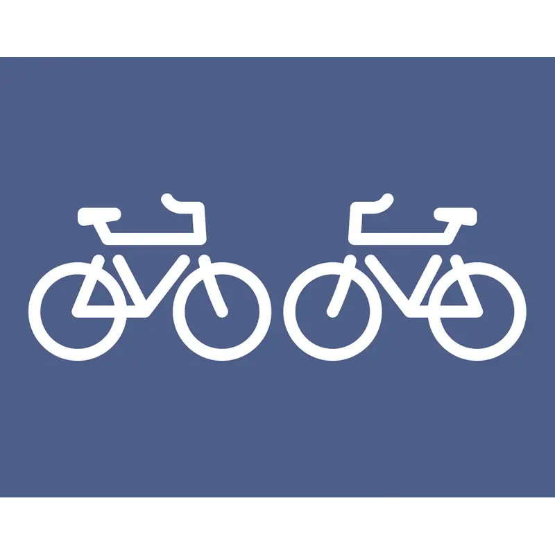 Signalétique symbole "vélo"