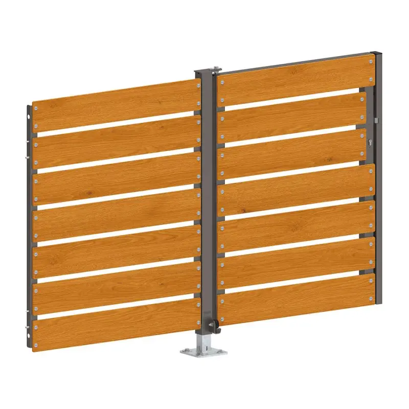 Porte en stratifié compact pour abri conteneurs Modulo