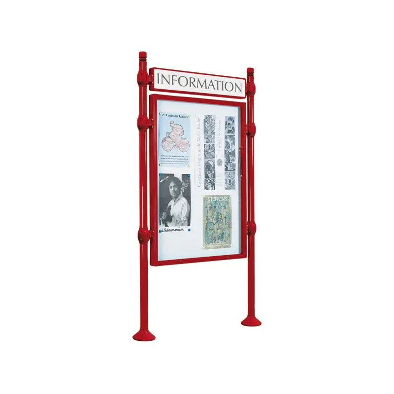 Panneau-vitrines d'information City