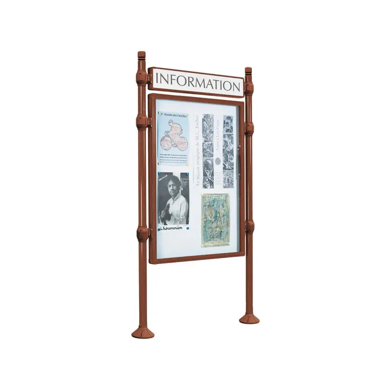 Panneau-vitrines d'information City