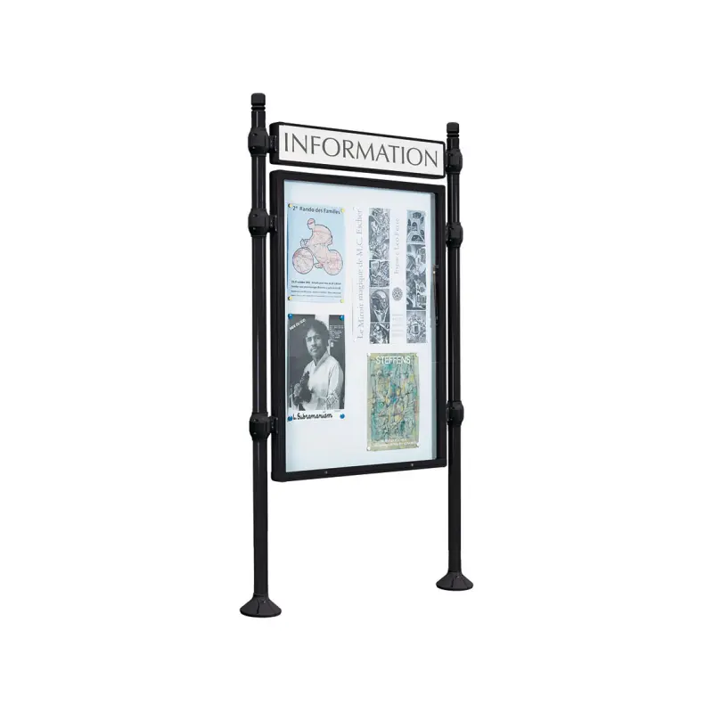 Panneau-vitrines d'information City