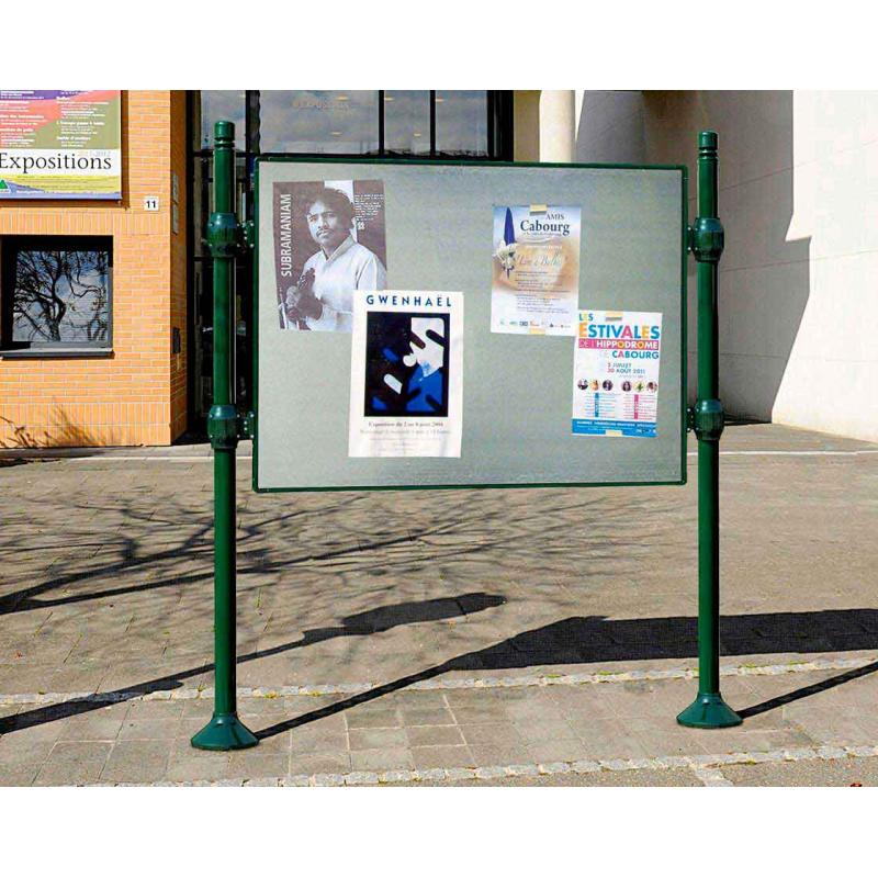 Panneau d'affichage libre City - Vitrines extérieures sur poteaux - Vitrine  Affichage extérieur / intérieur - Procity FR