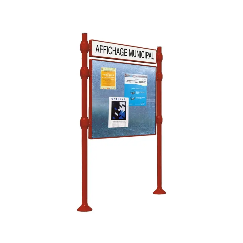 Panneau d'affichage libre Inox brossé