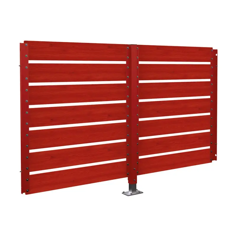 Bardage de retour avant lg 2500 mm pour abri conteneurs Modulo