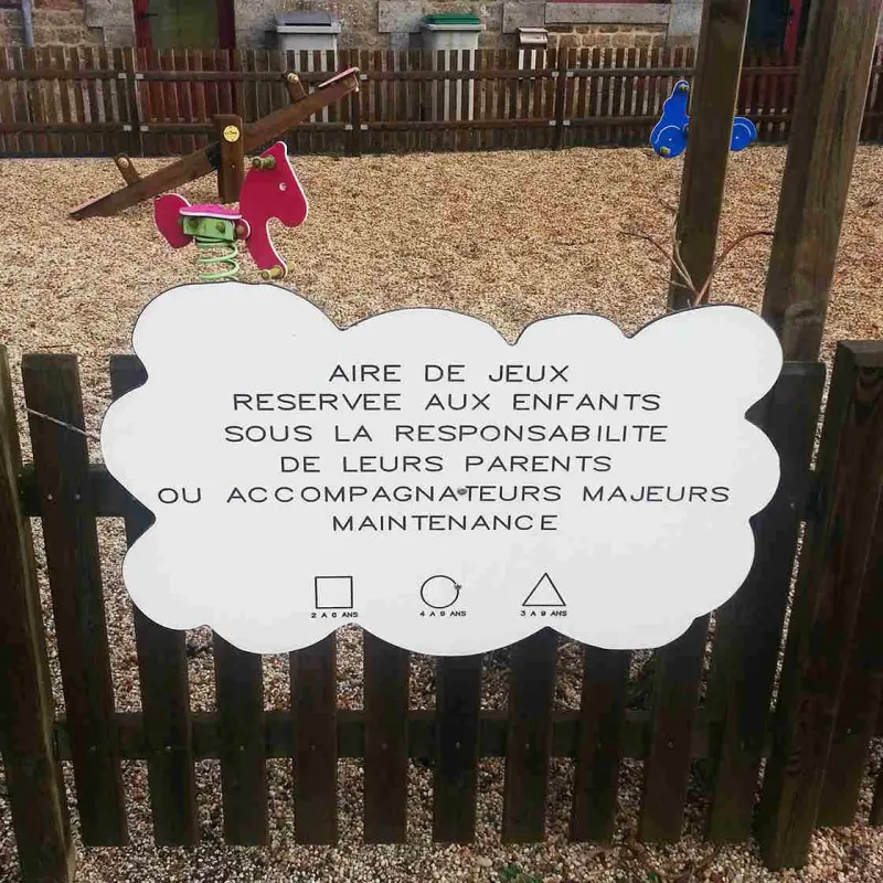 Panneau Nuage avec texte