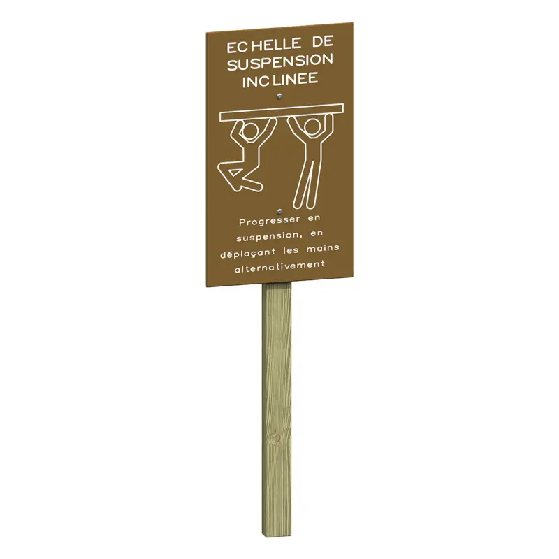 Échelle de suspension inclinée