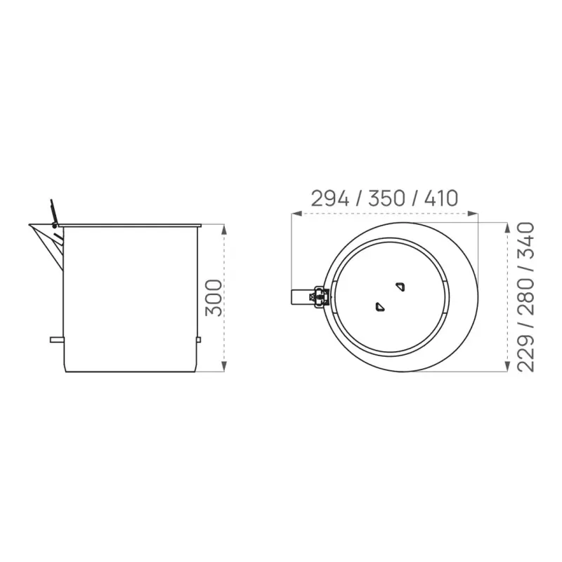 Fourreau verrouillable pour bornes