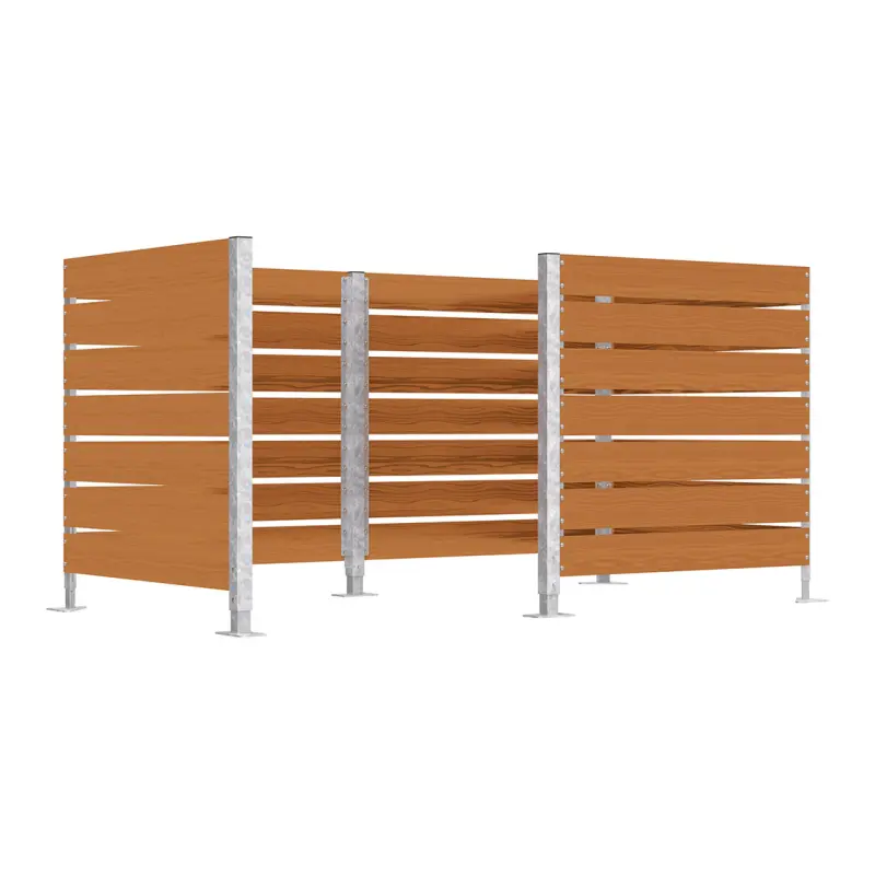 Cache-conteneurs modulable en compact