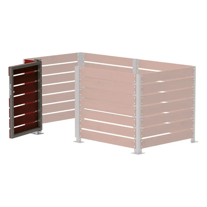 Porte en stratifié compact pour cache conteneurs Modulable