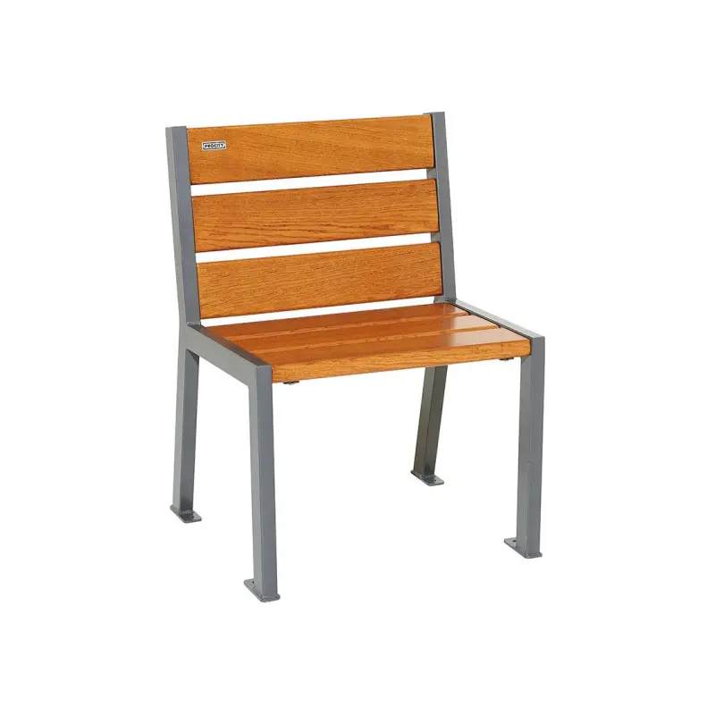 Fauteuil bois et acier Silaos® 6 lames