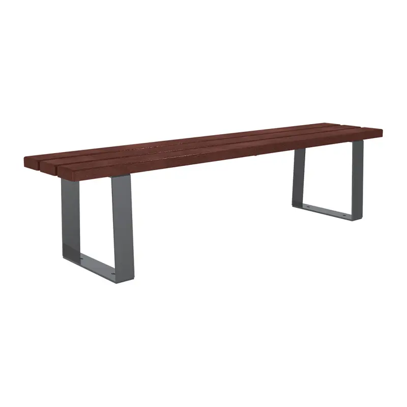 Banquette Riga acier et plastique recyclé