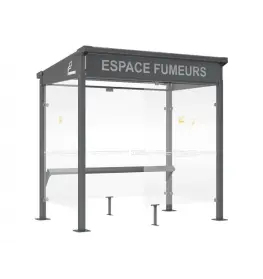 Autocollant du texte "ESPACE FUMEURS"
