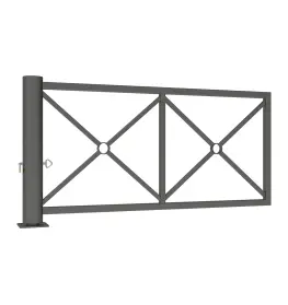 Barrière tournante décorative