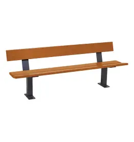 Banc bois et acier Pagode