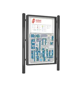 Panneau-vitrine Carrefour