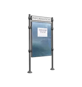 Panneau d'affichage libre Inox brossé