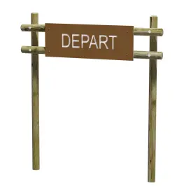 Panneau départ