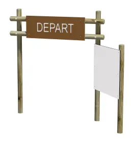 Panneau départ/information