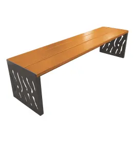 Panca Venezia acciaio e legno
