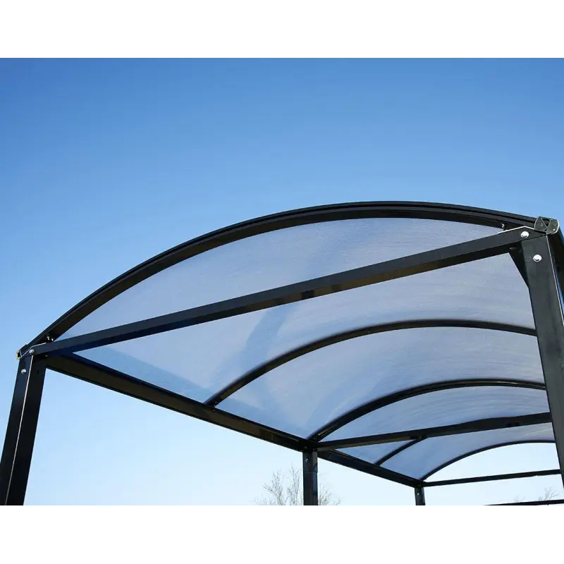 Abri vélos Voûte "M" avec bardages polycarbonate