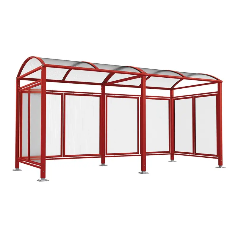 Abri vélos Voûte "M" avec bardages polycarbonate