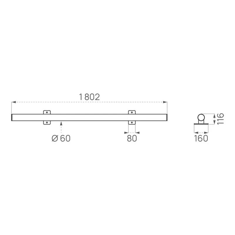 Ogranicznik parkingowy stalowy