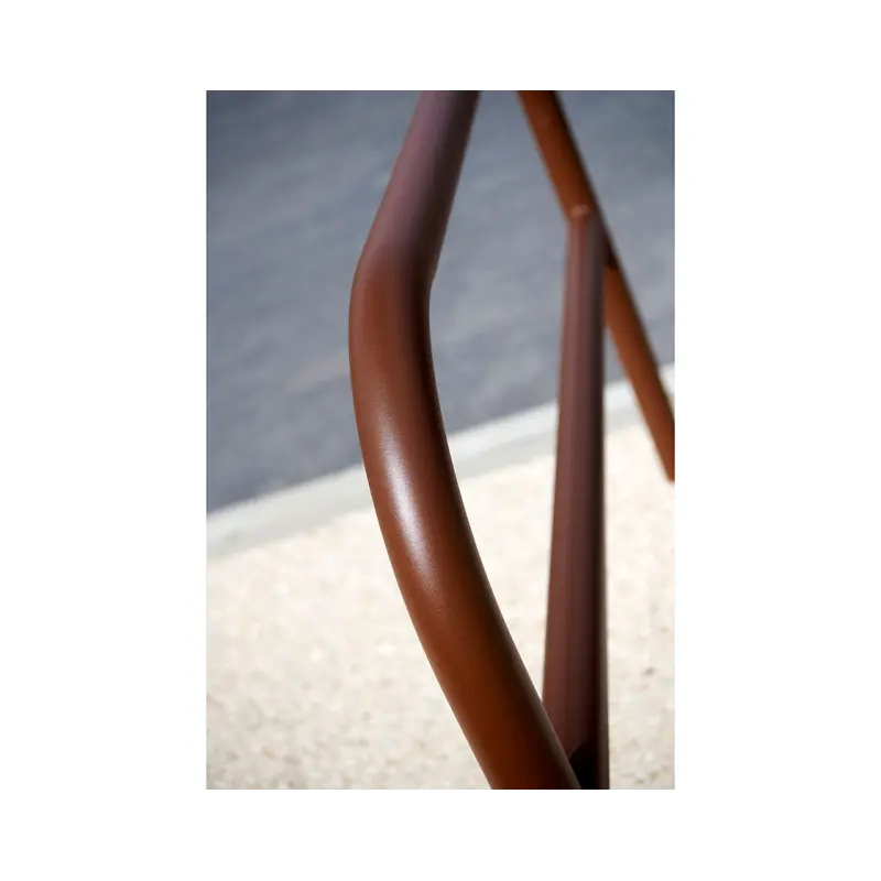 Steel hoop barrier with cross bar - Ø 60 mm