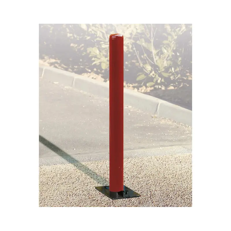 Dome fold down steel bollard