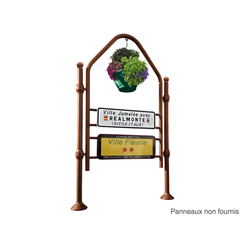 Province town entrance signage support – Sphere