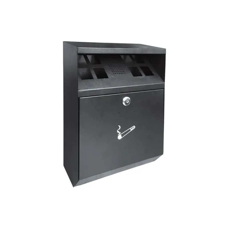 Wall-mounted cigarette bin