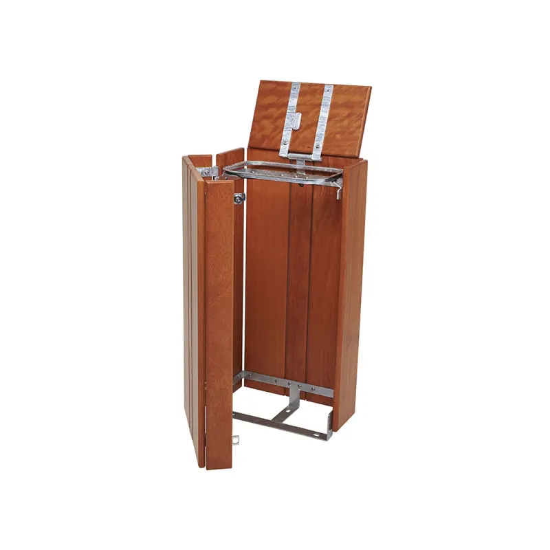 Seville wooden litter bins – rectangular - 100 litres