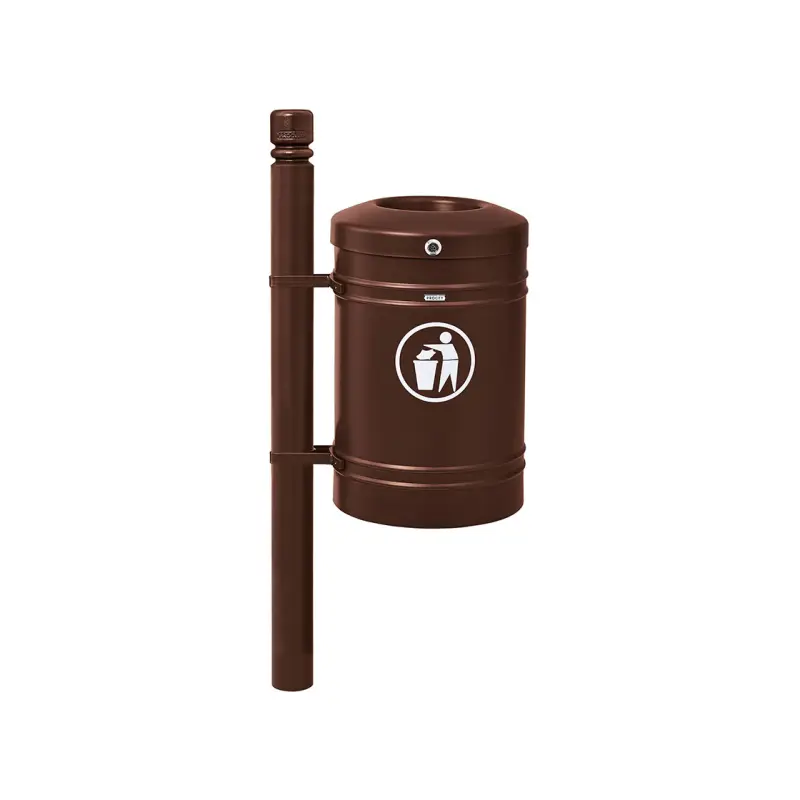 Standard steel litter bin – City - 40 litres