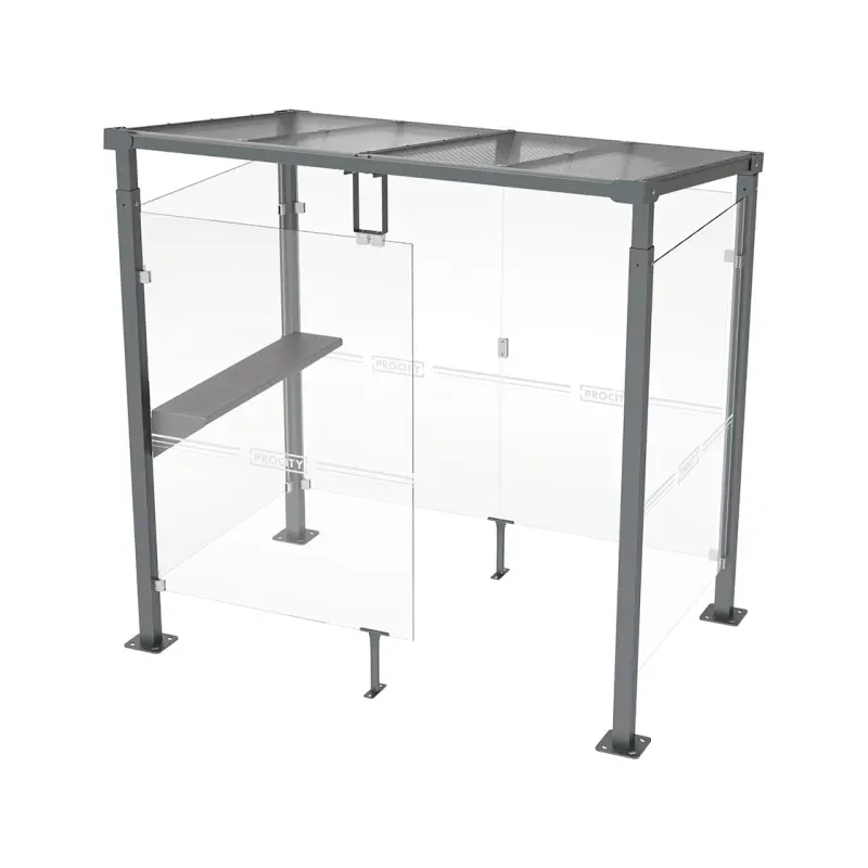 Perch Bench for Smoking and Vaping shelter