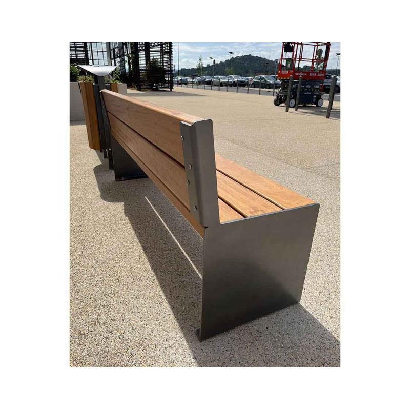 KUBE. steel & wood seat-8