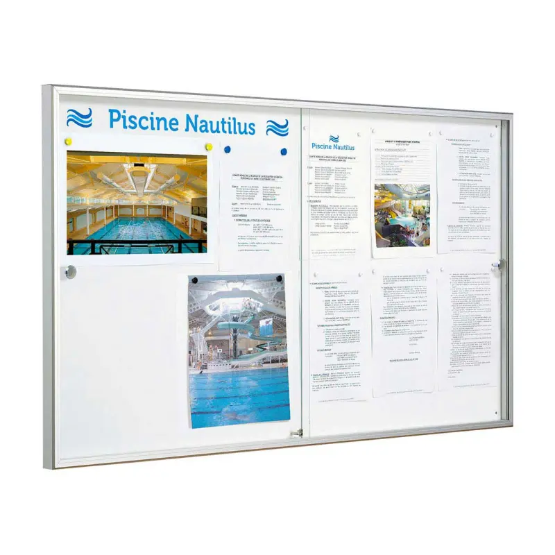 "Allure" indoor sliding door notice board