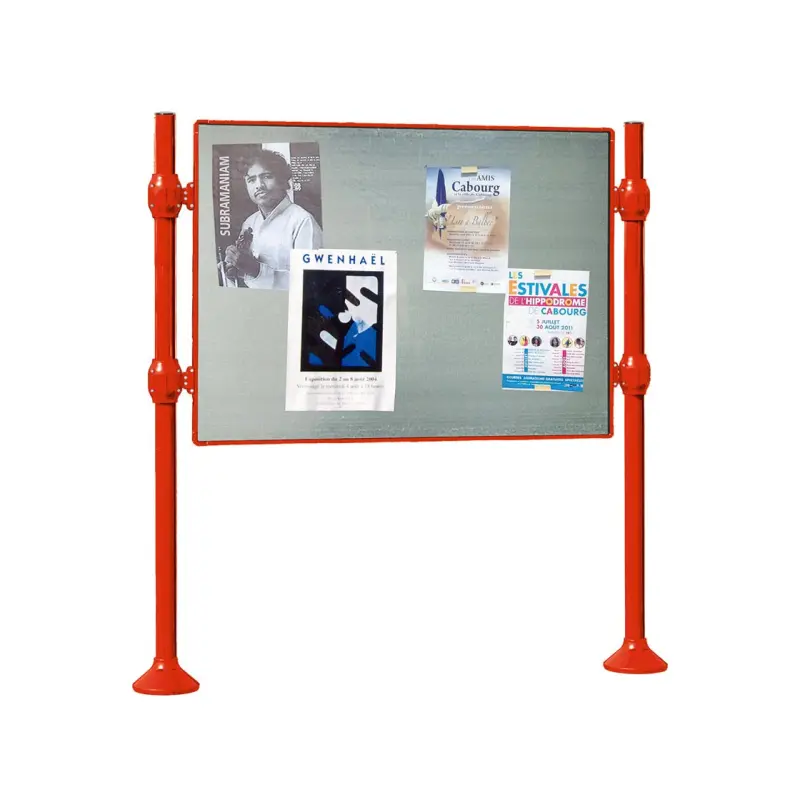 Province signage support – Brushed stainless steel top
